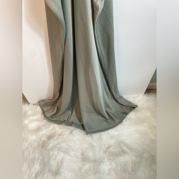 BHLDN Olive Green Wedding Dress - Picture 10 of 15
